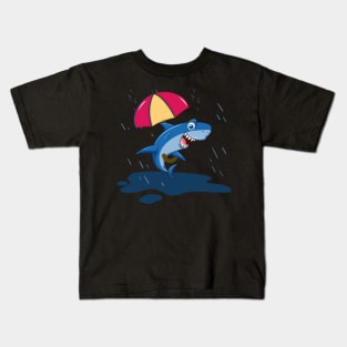 Fish With An Umbrella Kids T-Shirt